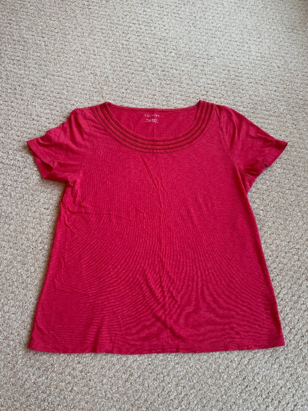 Talbots Short Sleeve Tee -- Large